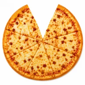 Four-cheese pizza by the slice or whole pie at Tutti Frutti Café