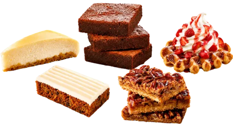 Cheesecake, dessert bars and sweet treats at Tutti Frutti Café