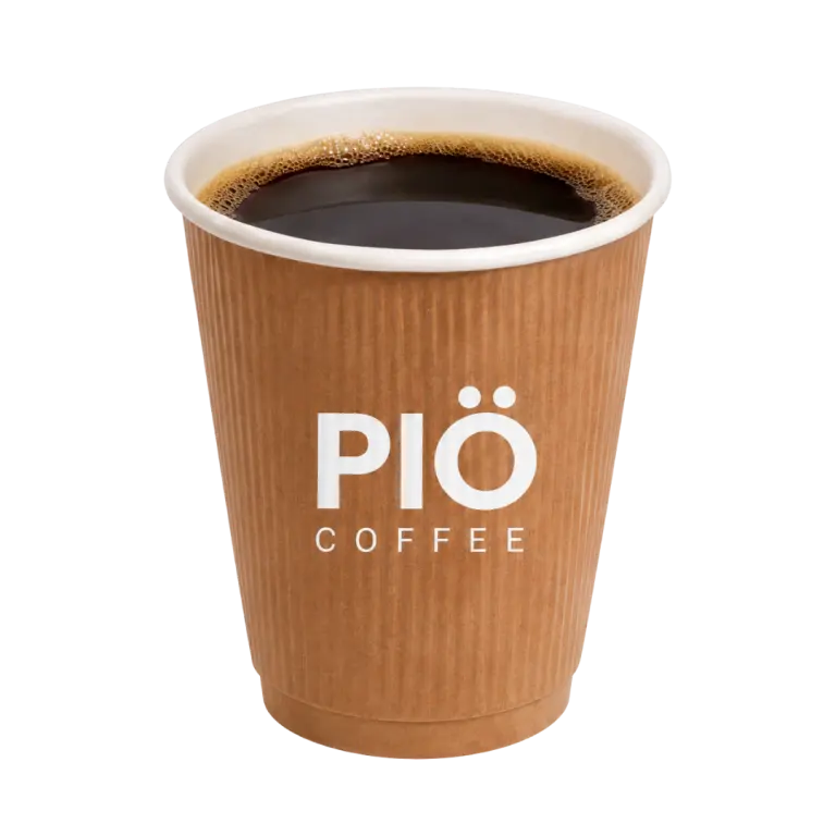 Hot PIO Coffee served at Tutti Frutti Café